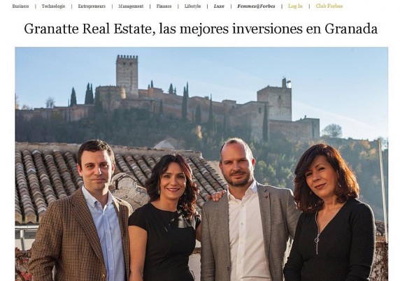 Inmobiliaria en Granada Granatte, reconocida en FORBES